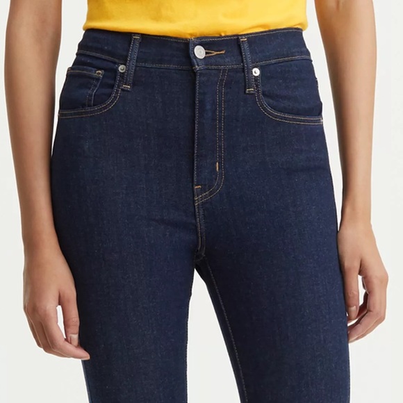 Levi’s Mile High Super Skinny Jeans in Dark Wash - Picture 2 of 7